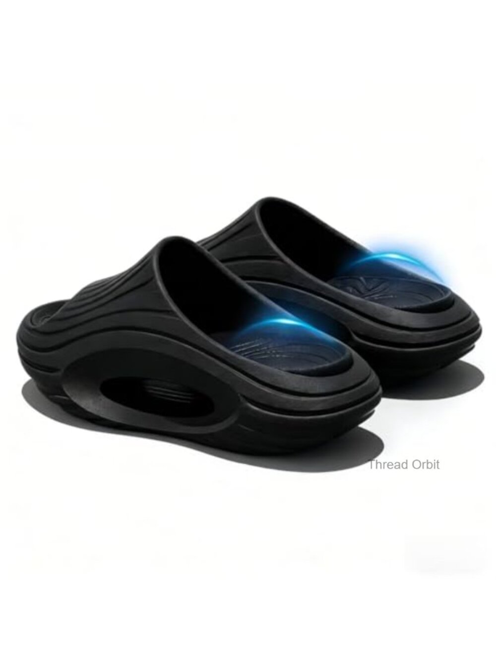 Cushioned Cloud Slides with Deep Heel Cup Removable Insole Slip-On Sandals